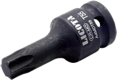 Robuuste zeskant Dop 1/2 inch T10 van 60mm - Gemaakt van Hoogwaardig Cr-Mo staal voor Slagschroevendraaiers met Optimale Pasvorm, Duurzaamheid en Professionele Prestaties