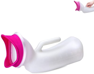 1 stuk - Draagbaar urinoir - Urineopvangfles met grote capaciteit - Urinoir van 1000 ml - Lekvrij ontwerp - Geschikt voor noodgevallen, autoritten, kamperen, ziekenhuiszorg, ouderen en mensen met urine-incontinentie