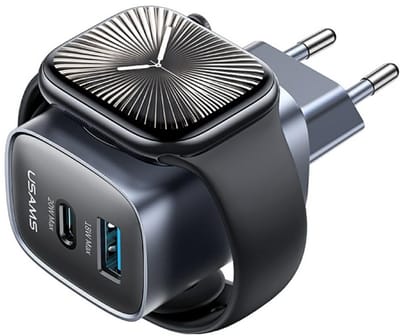 Usams Cc293 T67 Wandlader Voor Apple Iwatch 1Xusb-C 1Xusb-A 20W