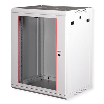 ROLINE 19” wandbehuizing Basic Plus 18U, 600x450 BxT grijs