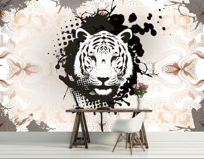 Poster | Wit , Zwart | 104 x 70,5 cm