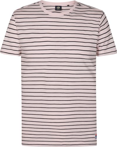 Petrol Industries - Heren Gestreept T-shirt Pacific - Roze - Maat XXXL