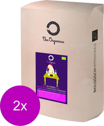 Via Organica Bio Scharrelmix - Kippenvoer - 2 x 12.5 kg Bio NL-BIO-01