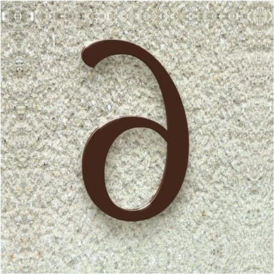 Huisnummer - Adrescijfer - Huis Herkenning - Klassiek Lettertype - 20 cm - Mahoniebruin