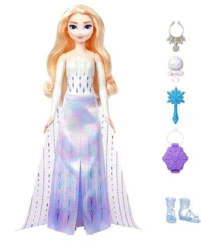 Disney Mattel Princess - Frozen Elsa spin and reveal Tienerpoppen