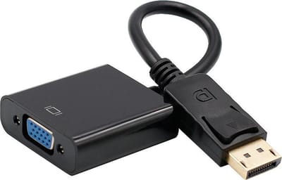 XIB Displayport naar VGA adapter / DP to VGA adapter - Zwart