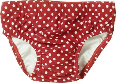 UV Beschermende Zwembroek Luier Meisjes - Stippen Patroon - Rood