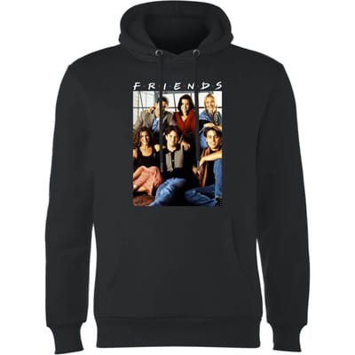 Friends Vintage Character Shot hoodie - Zwart - S