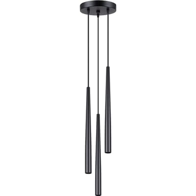 Sollux Lighting Hanglamp Bliss - G9 - zwart - staal - 118x19.5x19.5cm
