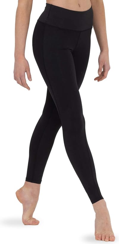 Dancer Dancewear® Danslegging meisje zwart | "Flex" | Sportlegging voor kind | Tactel | Maat 110/116 | 6 Jaar