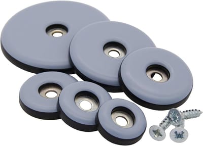 Teflon Glijders Schroef - Meubelglijders PTFE - Meubels Verplaatsen - Krasvrije Vloeren - Ø 50 mm - Grijs