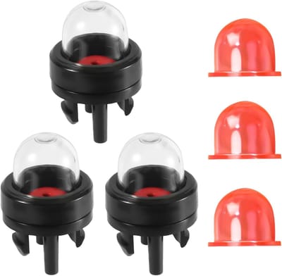 6 Clip-on Prime Bollen - 188-512-1 Prime Bol Pomp - Geschikt voor Poulan - Echo - Ryobi - Homelite - Bolens - Geschikt voor Poulan - Craftsman - Zama Prime Bollen - Rood
