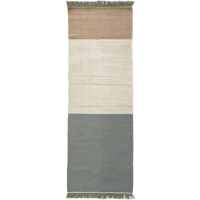 Nanimarquina Stripes vloerkleed - salvia - 80 x 240 cm