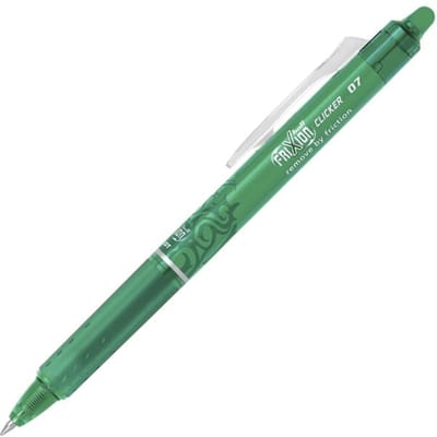 Pilot Groene FriXion Ball 0.7mm Clicker Pen - Groene uitgumbare balpen