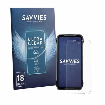 Savvies - Screenprotector voor Blackview Fort 200 - Folie Beschermfolie transparant 18 Stuks