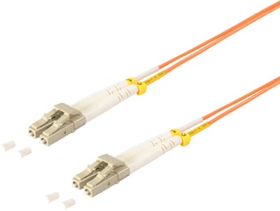 S-Impuls LC Duplex Optical Fiber Patch kabel - Multi Mode OM2 - oranje / LSZH - 10 meter