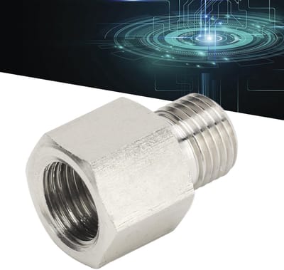Dailygoods - Lekvrije Manometer Zenderadapter van Roestvrij Staal 1/8 Inch NPT naar M10x1.0