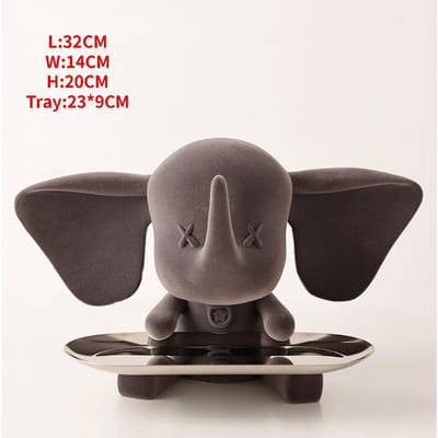 Woondecoratie Olifant Beeldje Ornament Opbergbakje Woonkamer TV-meubel Plank Hars Decoratieve Olifant Beeldje Ambachtelijk Cadeau