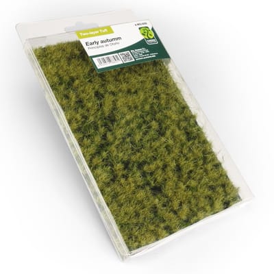 AMMO by Mig Jimenez Modelbouwdecoratie - MIG 8856 Garden Center - Tweelaagse Graspol - Vroege Herfst - Dof groen - 17x11cm - Diorama Mat Kunstgroen