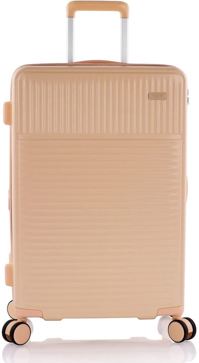 Heys Pastel 4 wielen Trolley M 66 cm met uitbreidingsplooi - Harde bagage - TSA slot - nude