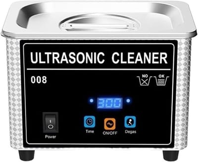 Sieradenreiniger - Ultrasone reiniger - Snel reinigen - Digitale bediening - 800 ml - Zilverkleurig