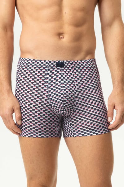 Trunk Shorty Serie Espresso Lovers Marineblauw