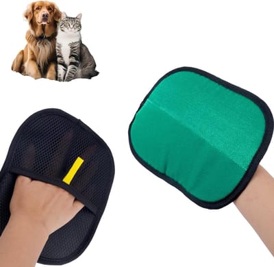 Veelzijdige Dubbelzijdige Dierverzorgingshandschoenen voor Honden en Katten, Herbruikbare Haarverwijderaar voor Meubels, Vloeren en Kleding