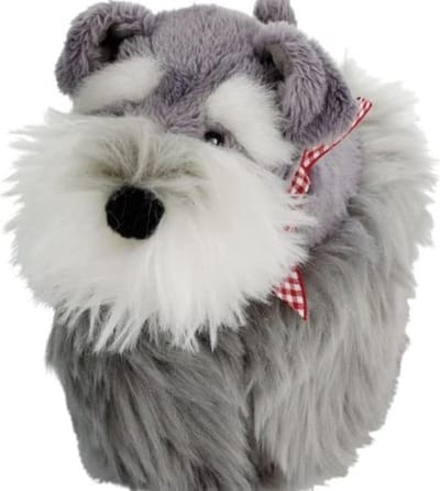 Dog desk duster   zachte stoffer voor laptop en schermen vorm Schnauzer - superleuk geschenkartikel