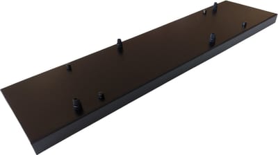 Useled - Plafondplaat - Zwart - 80 x 25 cm - 4 bevestigingspunten