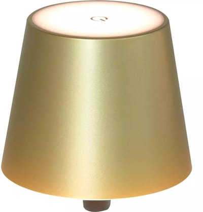 Benson Aanraakdimbare LED flessenlamp - goud - oplaadbaar - compact ontwerp - warm wit licht