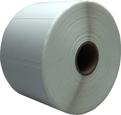 DULA Zebra kompatible Etiketten, 57 mm x 32 mm, Weiß, Abnehmbar, Kern 25 mm, 1 Rolle, 1500 Etiketten pro Rolle