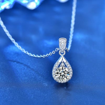 Mosan 925 sterling zilveren ketting ornamenten voor vrouwen Ins Alle vintage drop sleutelbeen hanger zilveren ornamenten blue