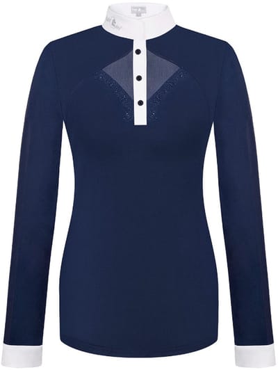 Fair Play Wedstrijdshirt Lange Mouw Cathrine Navy White 40