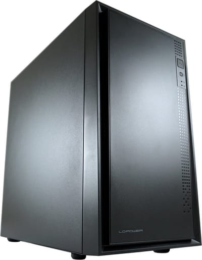 LC Power 2016MB Micro-tower PC-behuizing Zwart