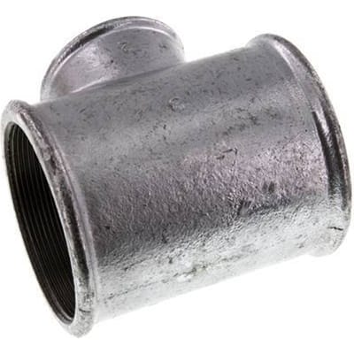 Rp 3'' x Rp 2'' Verzinkt Gietijzeren T-stuk 25 Bar - FL3T-F-IZ-300R-200R