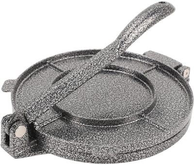 Dailygoods- Tortillapers Aluminiumlegering - Handmatige Taco Pers - Comfortabele Handgreep - Compact 20x16 cm - Duurzaam en Erosiebestendig - Tortillamaker