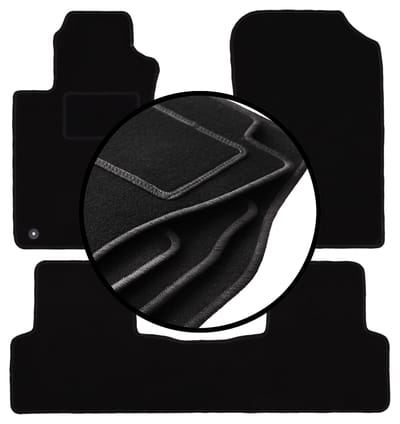 Complete set veloursmatten voor: Honda CR-V III SUV (2006-2012)