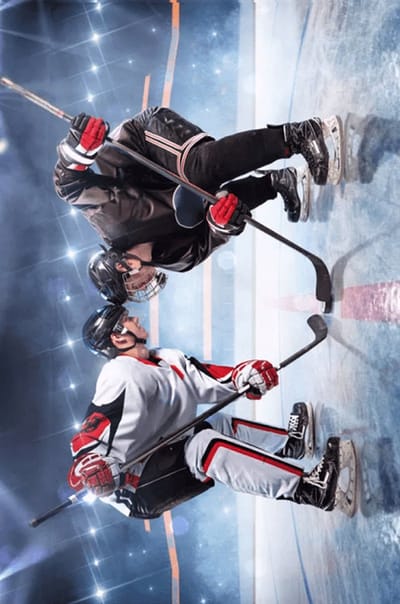 IJshockey fleece plaid - 100 x 140 cm