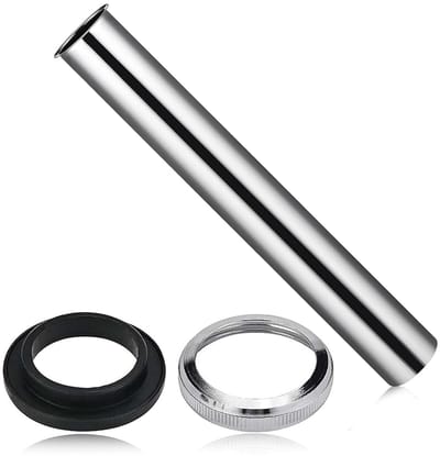 Dailygoods- Verlengbuis 200 mm - Sifonbuis - Afvoerslang - Roestvrij Staal - Corrosiebestendig - Inkortbaar - Afvoerpijp