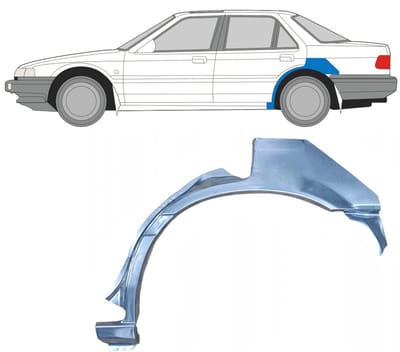 Reparatiepaneel achterspatbord voor Honda Accord 1985-1989 / Links