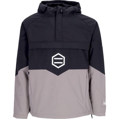 Heren Anorak Jack Afneembare jas Zwart/wit