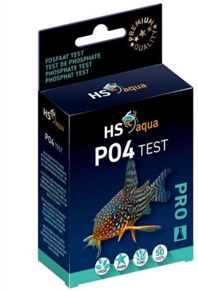 HS Aqua PO4 Fosfaat Test Pro – Nauwkeurige Fosfaatmeting – Voor Zoet- en Zeewateraquaria