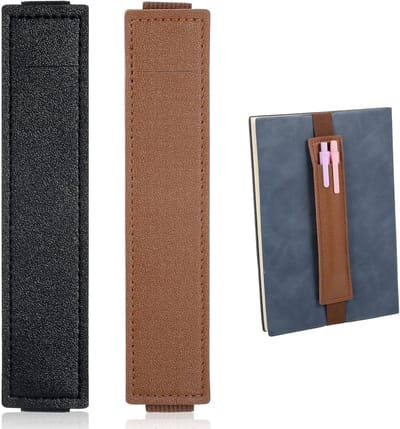 Set van 2 Verstelbare Pennenhouders voor Notitieboeken – Draagbare, Elastische Penhouder voor Dagboeken, Planner en Kantooraccessoires