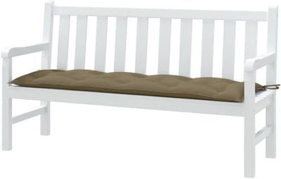 Tuinkussen - Bankkussen buiten - Comfortabel zitten - Anti-slip design - 150x50 cm - Melange-taupe