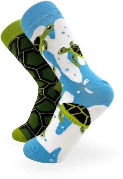 Winkrs | Schildpad sokken | Maat 36-41 | 2 verschillende sokken met tortoise | Dieren