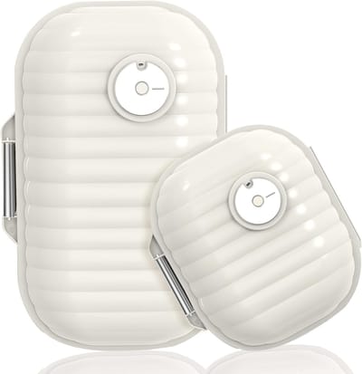 longziming -2 Stuks Draagbare Pillendoos – 7 Vakjes Medicatiebox, Reis Pillenhouder, Tablettenverdeler voor Vitamines, Visolie en Supplementen – Compact, Waterdicht & Gemakkelijk mee te nemen (Wit)