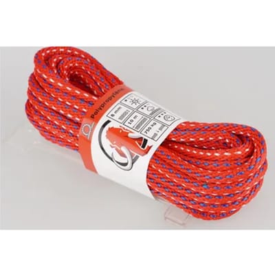 Mamutec Touw Paraloc - Polypropyleen - Uv-bestendig - 8mm X 10m - Rood-blauw-wit