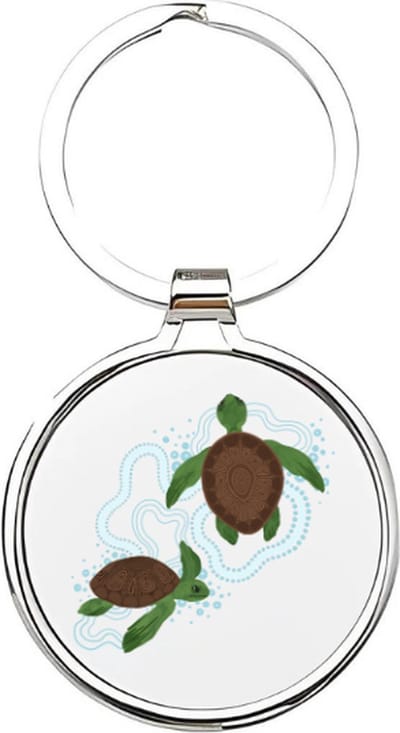 Akyol - Schildpadden Sleutelhanger - schildpad - Dierenliefhebbers - Zeeschildpad - landschildpad - zeedieren - dieren uit de oceaan - groene schildpad - save the turtle - turtle - huisdier - schildpad sleutelhanger - 4 x 7,5 CM