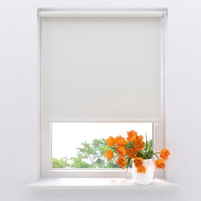 DTCH® Rolgordijn Verduisterend - Mini - Licht Grijs - 70 x 150 cm - Full Color - Rolgordijn zonder boren