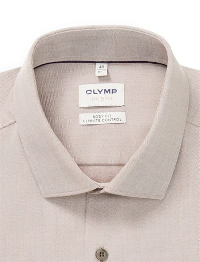 Overhemd olymp Level Five body fit beige
